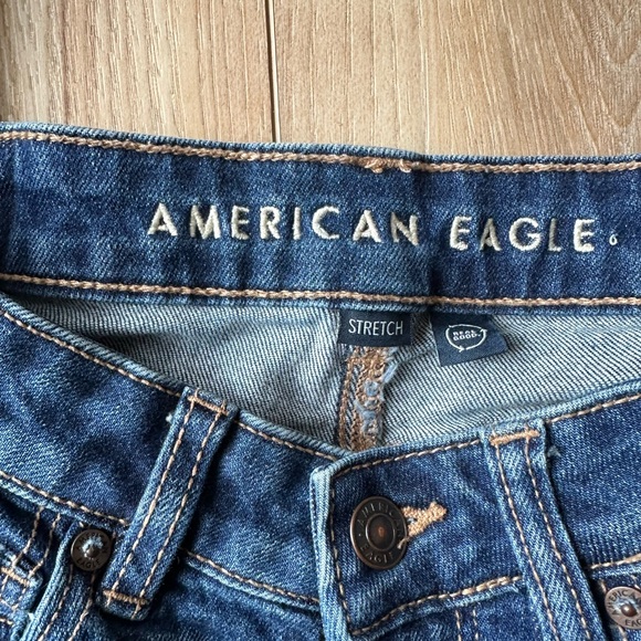 American Eagle Outfitters Dark Blue‎ Denim skinny mom size 0 - Picture 4 of 7